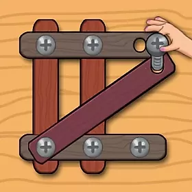 Wood Nuts Master Screw Puzzle